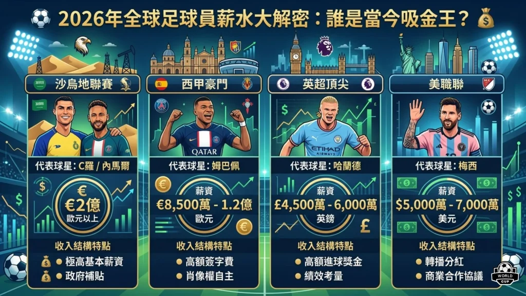 足球員薪水