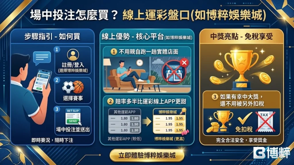 場中投注怎麼買?使用線上運彩更輕鬆