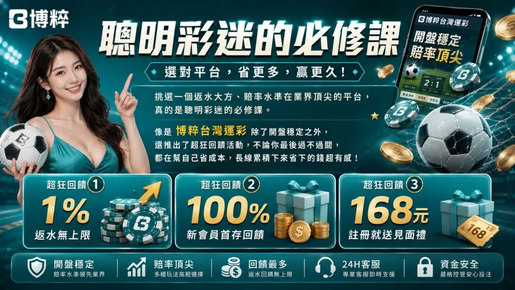 博粹娛樂城運彩串關過關推廣頁面,展示最高1%天天退水、新會員儲1000送1680福利,與極速體育派彩轉帳畫面。